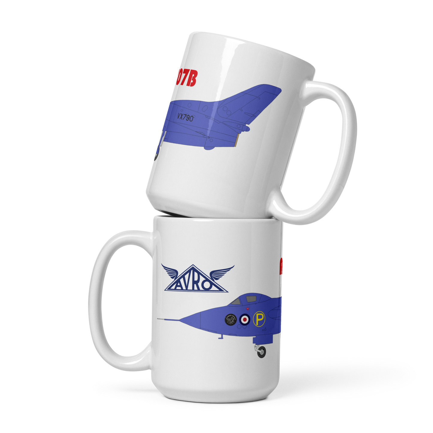 Avro 707B White mug.
