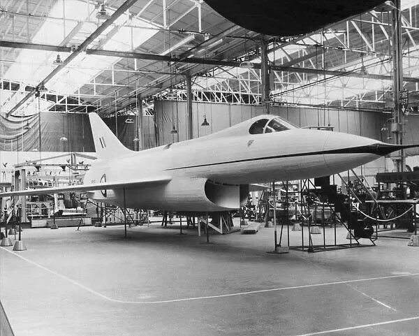 P.1121 mockup under construction at Kingston (Crown Copyright)