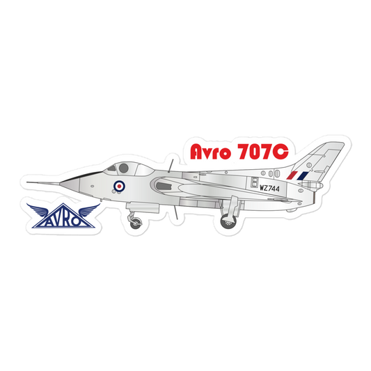 Avro 707C Bubble-free stickers
