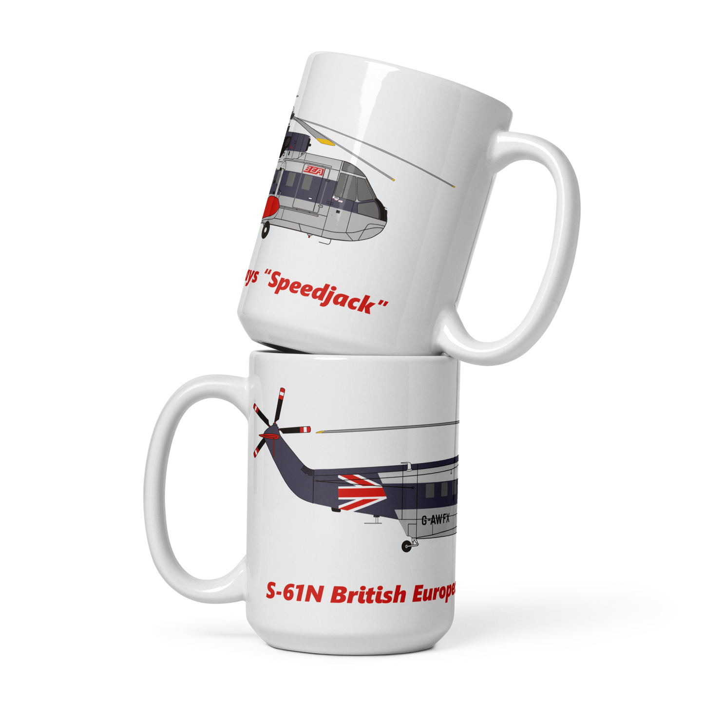 S-61N BEA "Speed Jack" White mug